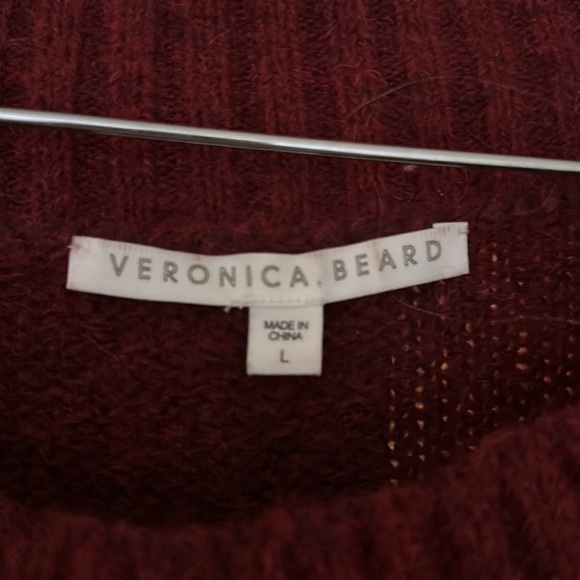 Veronica beard off shoulder beaded sweater - Picture 3 of 4